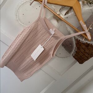 Jamie Kay Knit Tank Top - Blush Pink
